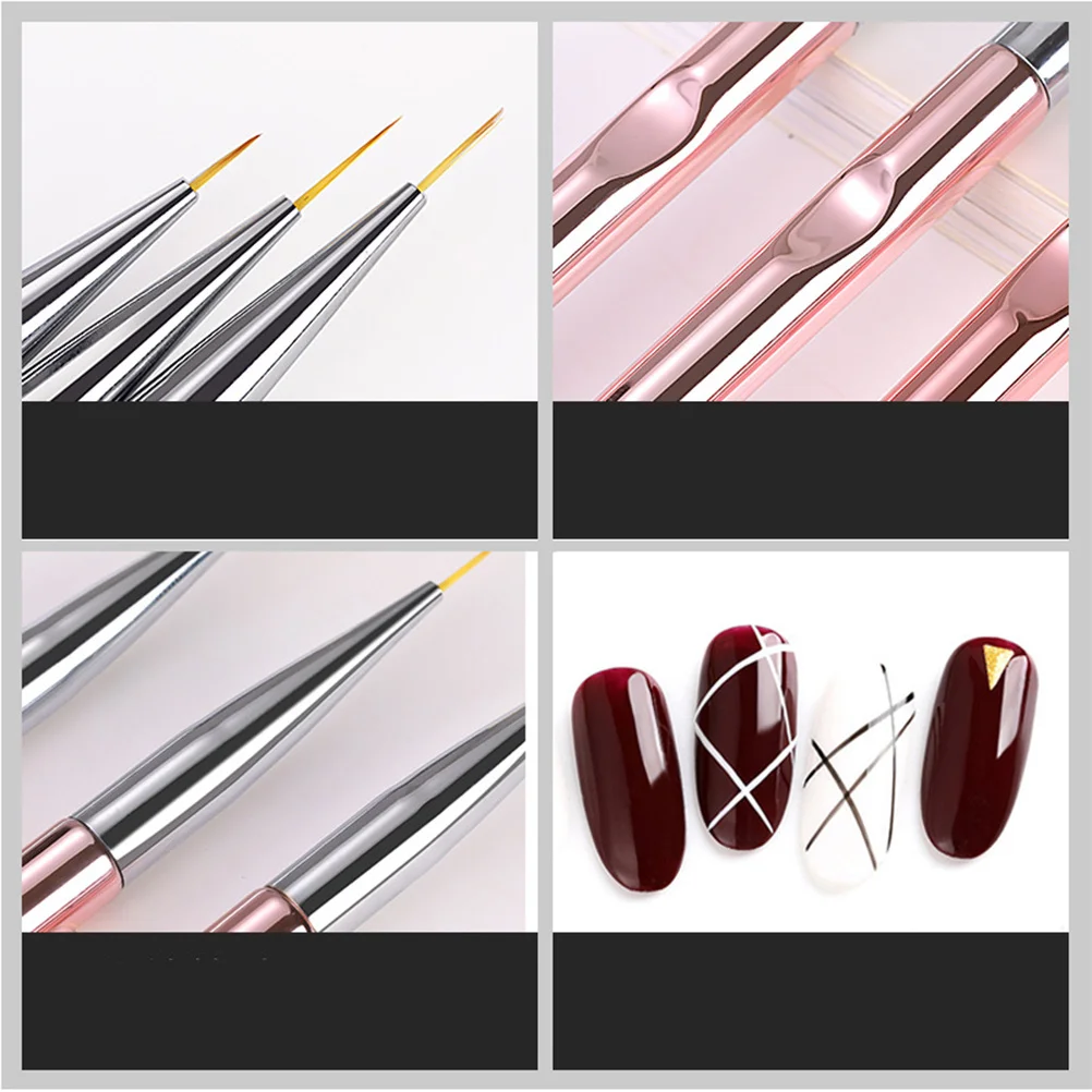 

Nail Art Liner Pen Colored Drawing Tool For Manicure Fine Tip Brush Set For Salon Home Use Nail Design Kit Manicure