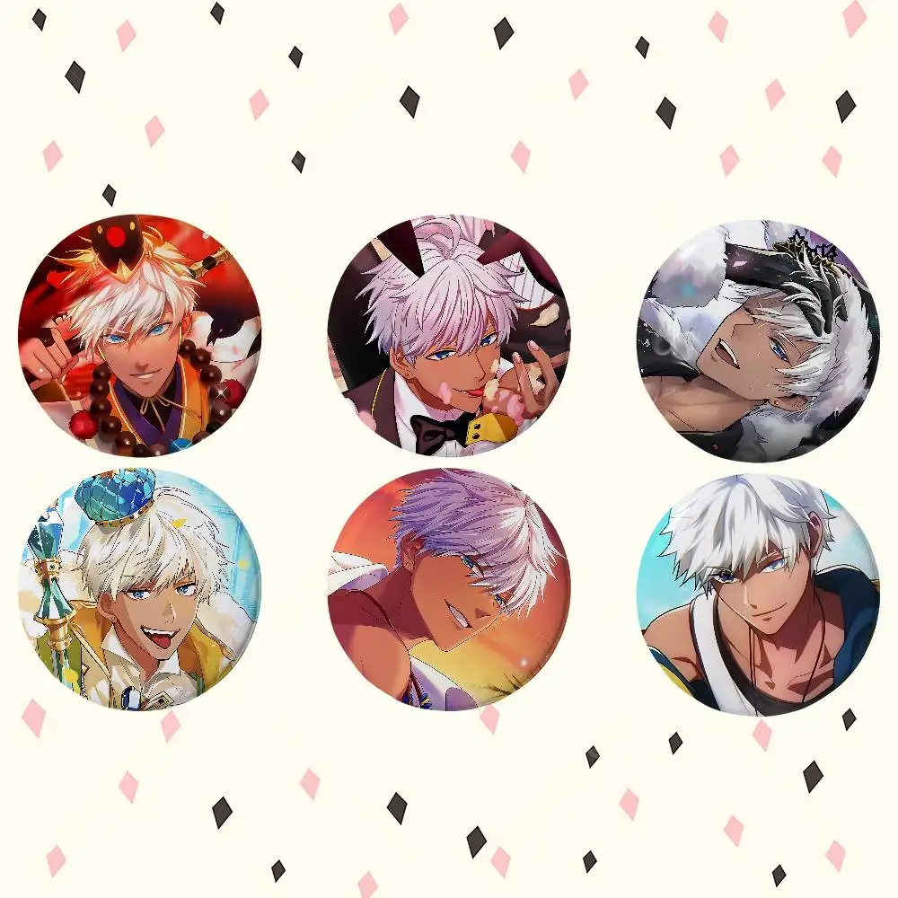 Anime Mammon Cartoon Round Exquisite Badge Brooches Creative Pins For Clothes Hat Backpack Gift Accessories