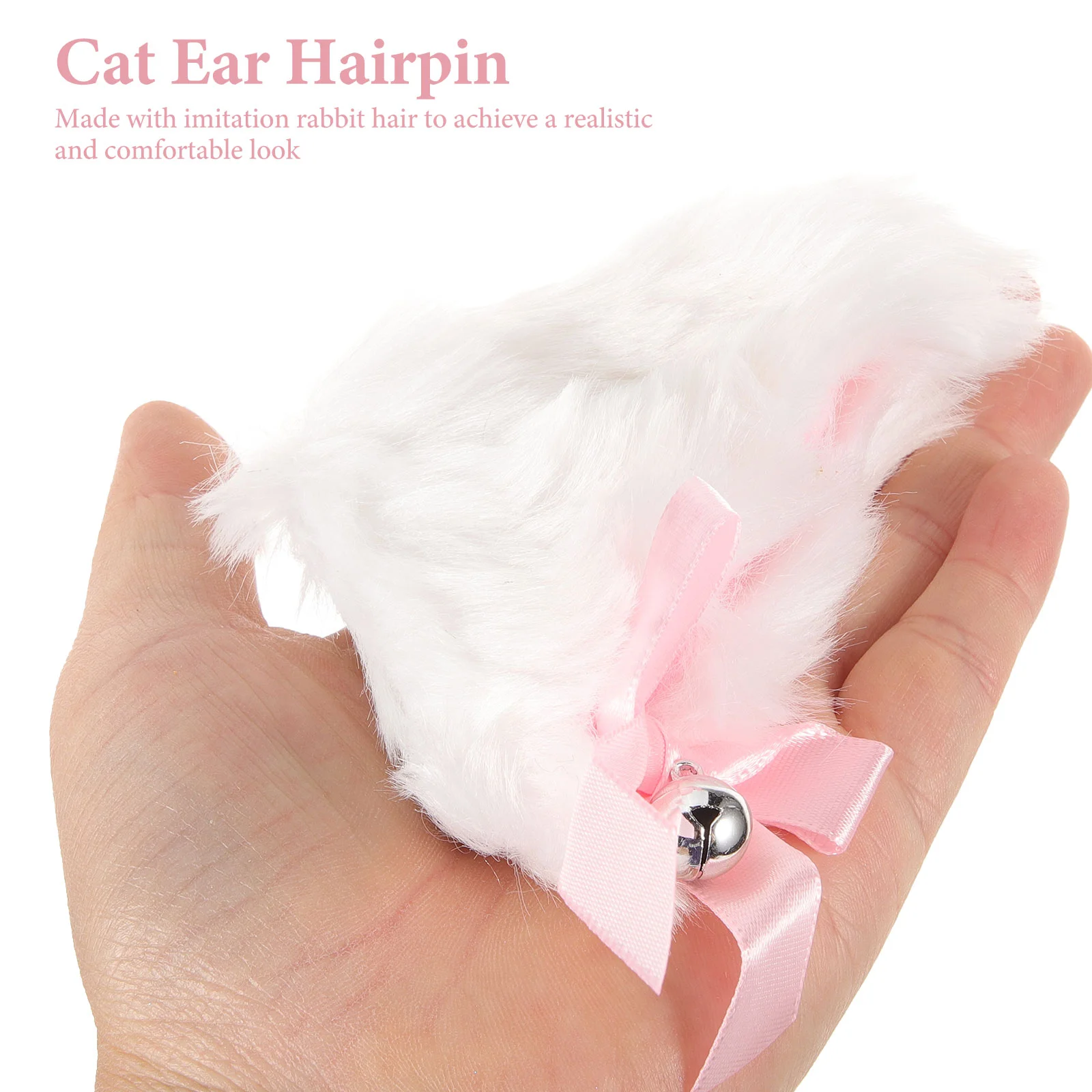 Horquilla con orejas de gato, Clips de calidad de piel de imitación suave para Halloween, tocado de fiesta, Adorable estilo de oreja de gato a la moda