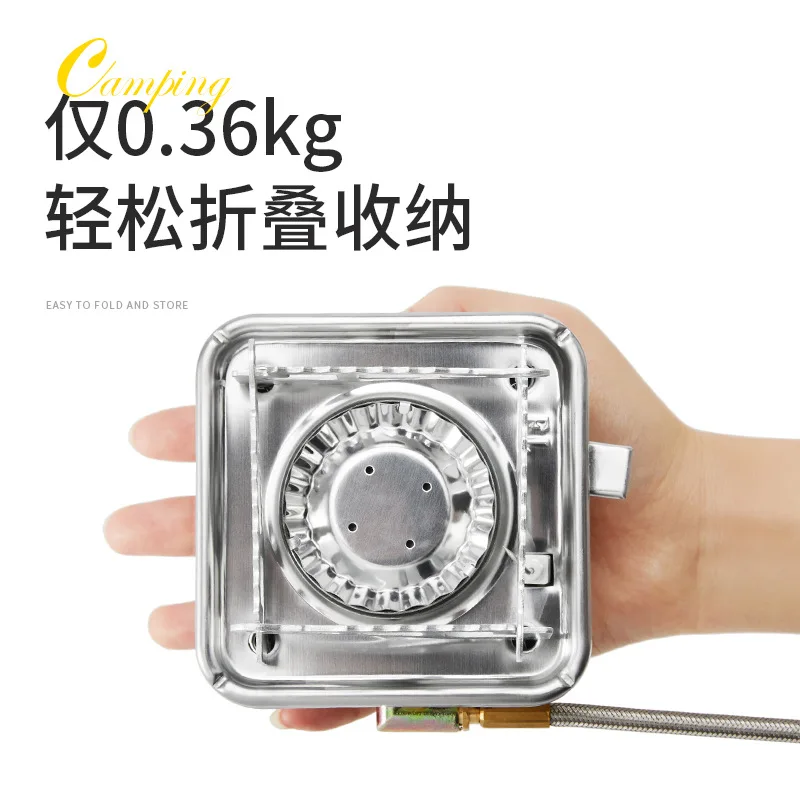 Cassette stove Outdoor stove Folding gas stove Outdoor camping cooker Portable boiling water and tea burner