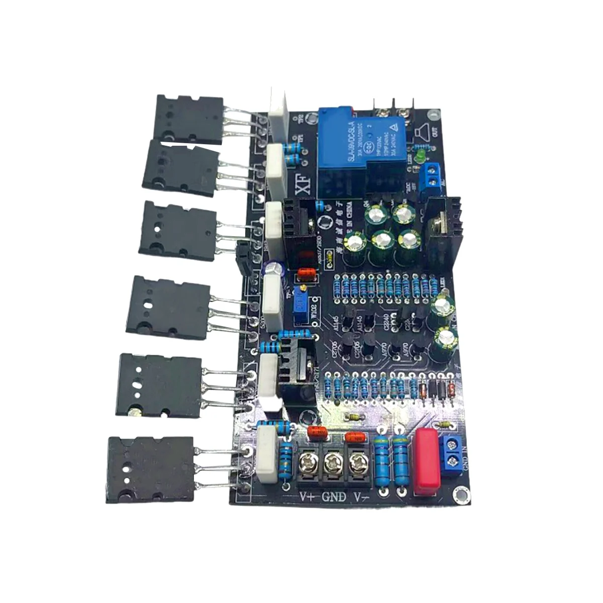 Mono 300W Power Amplifier Board 1943+5200 High Power Rear Stage Power Amplifier Board with Speaker Protection