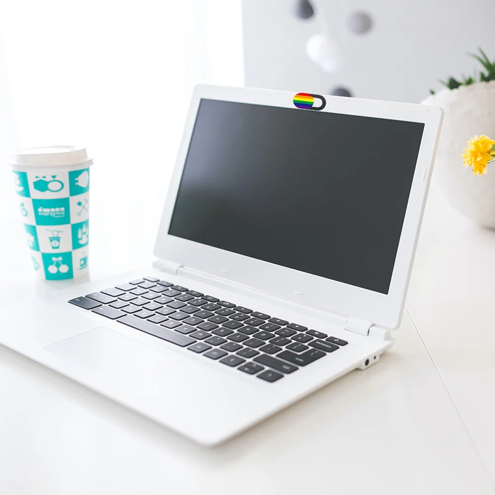 3pcs Webcam Slide Privacy Protection For Laptop Slider Rainbow Striped Webcam Cover For Tablet Desktop