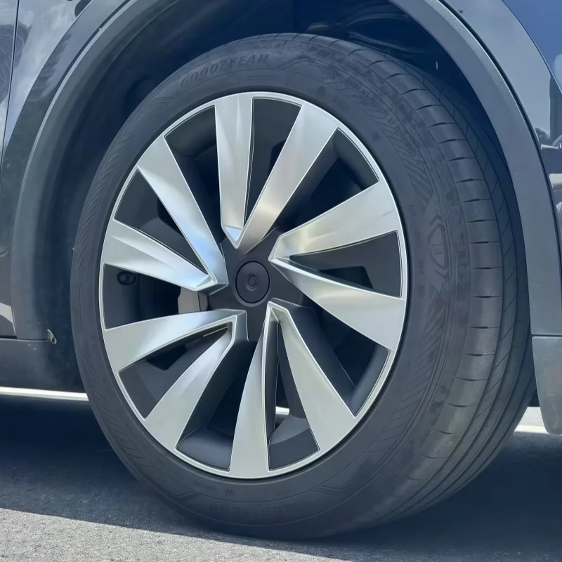 4PCS Hubcaps 19 Inch for Tesla Model Y Juniper Performance Replacement Wheel Cover Automobile Hub Cap Full Rim Accessories 2025