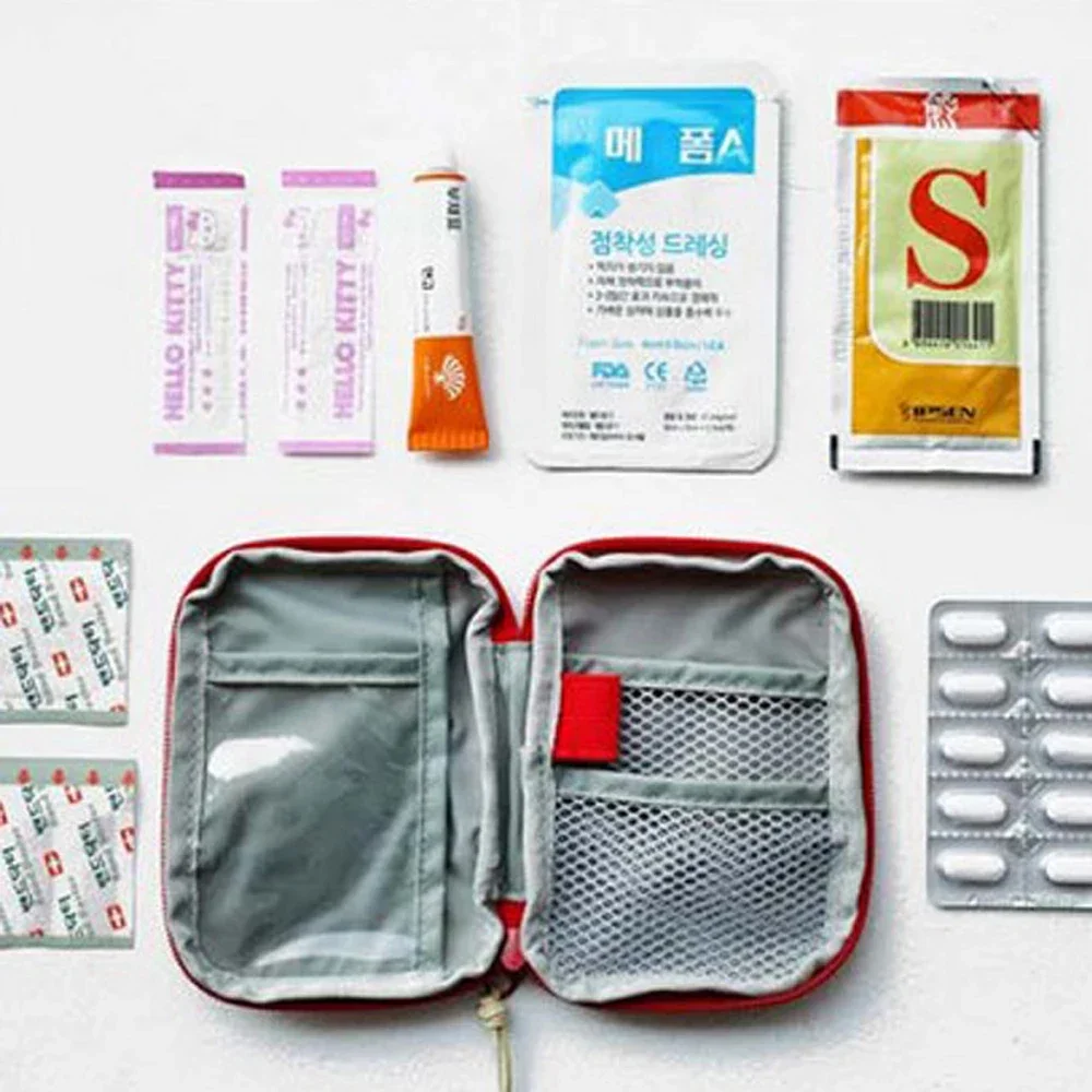 1-10Pcs Mini Portable Medicine Bag First Aid Kit Outdoor Medical Emergency Kits Pouch Organizer Home Medicine Pill Storage Bag