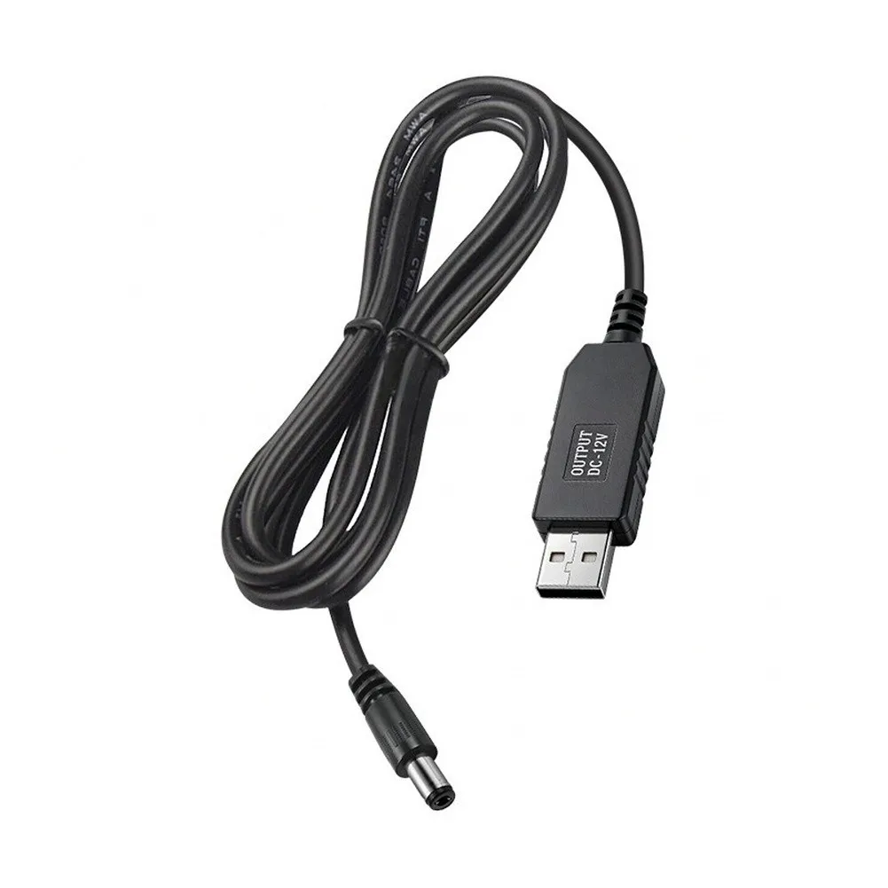 5pcs USB To DC Boost-Power Cable 4 Voltage Options 12V For Power Supply Routers Security Cameras Desk Lamps