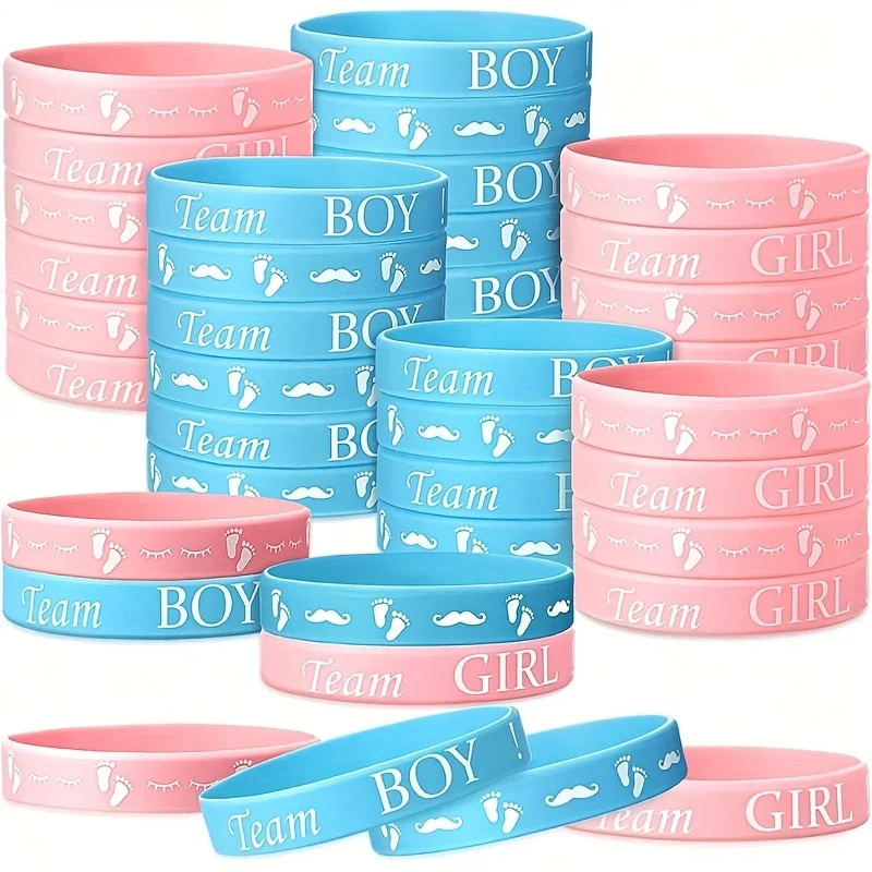 20 piezas de bandas para fiestas y eventos, pulseras reveladoras de género, eventos de equipo y suministros para fiestas, para revelar género