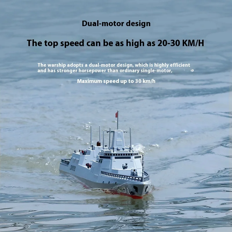 2.4g كامل النطاق التحكم عن بعد Jy-9803 محاكاة المدمرة الجديدة محرك مزدوج مقاوم للماء الكهربائية التحكم عن بعد النموذج العسكري