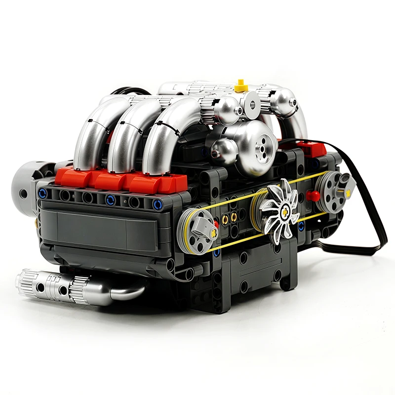 قالب King 10193 ألعاب الجزء الفني الخيالي محرك الملاكم الآلي بنة محرك متعارض أفقي هدية عيد الميلاد