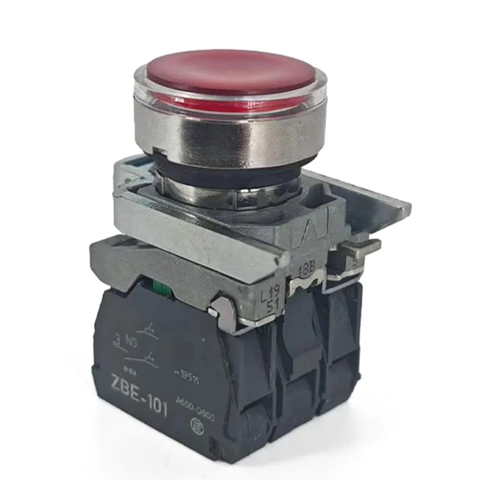 Original NEW for Schneider XB4BW34B1C 33B1C Flat Head Button Light Start Stop Normally Open Normally Closed Self-reset Switch