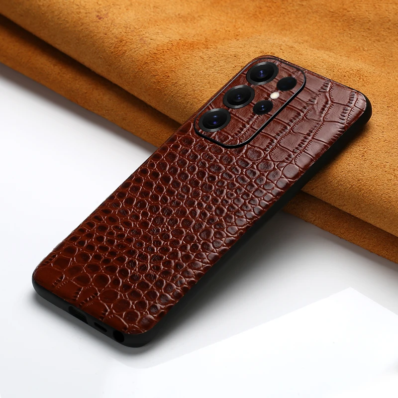 

Чехол для телефона из натуральной кожи для Samsung Galaxy S25 S24 S23 Ultra S22 Plus S21 S 24 25 A55 5G, защитный чехол