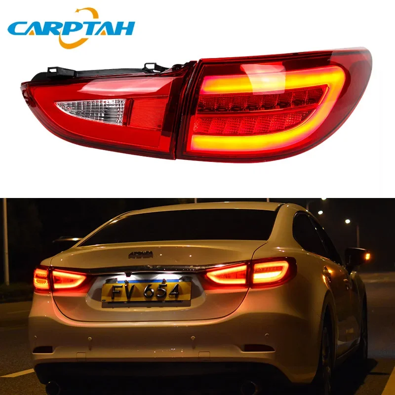 For Mazda 6 Atenza 2013 2014 2015 2016 2017 2018 LED Car Taillight Tail Lights Rear Fog Lamp Turn Signal Reverse Brake Light