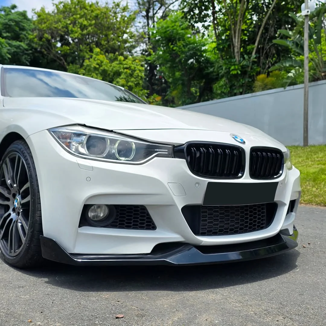 المصد الأمامي الشفاه الفاصل مجرفة لسيارات BMW 3 Series F30 F31 F35 M Sport 2012-2019 سيارة الذقن المفسد ضبط الملحقات الخارجية
