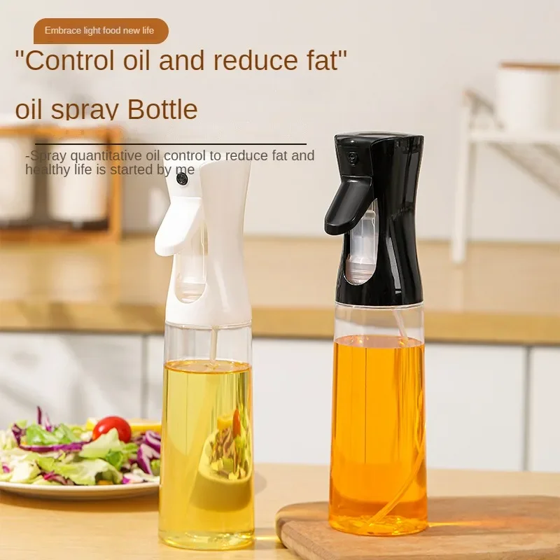 Press type Oil Spray Bottle Kitchen Cooking Olive Oil Dispenser Camping BBQ Baking Vinegar Soy Sauce Sprayer Containers