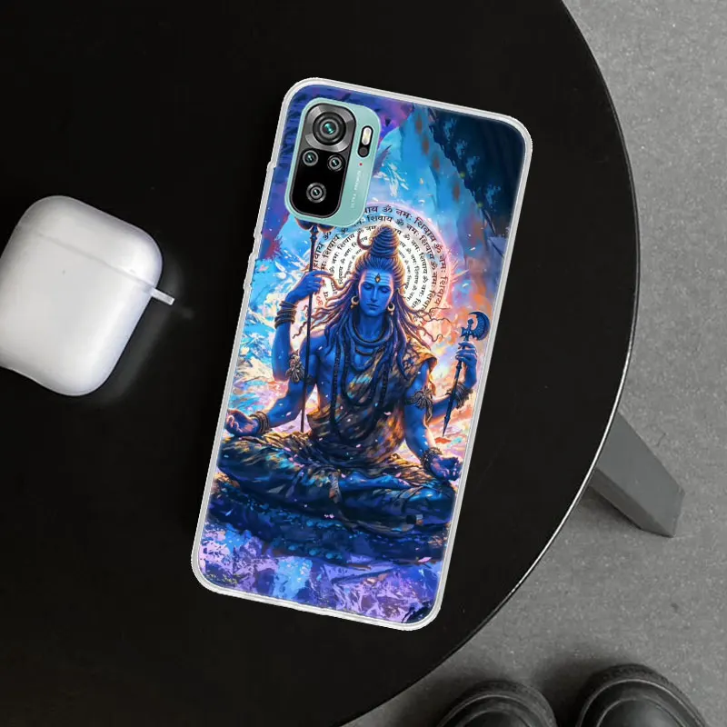 Lord Shiva Hindu God Buddha India Phone Case Cover for Xiaomi Redmi Note 13 12S 12 11 11S 11T 11E 10 Pro 10S 9 9S 9T 8 8T 7 Plus