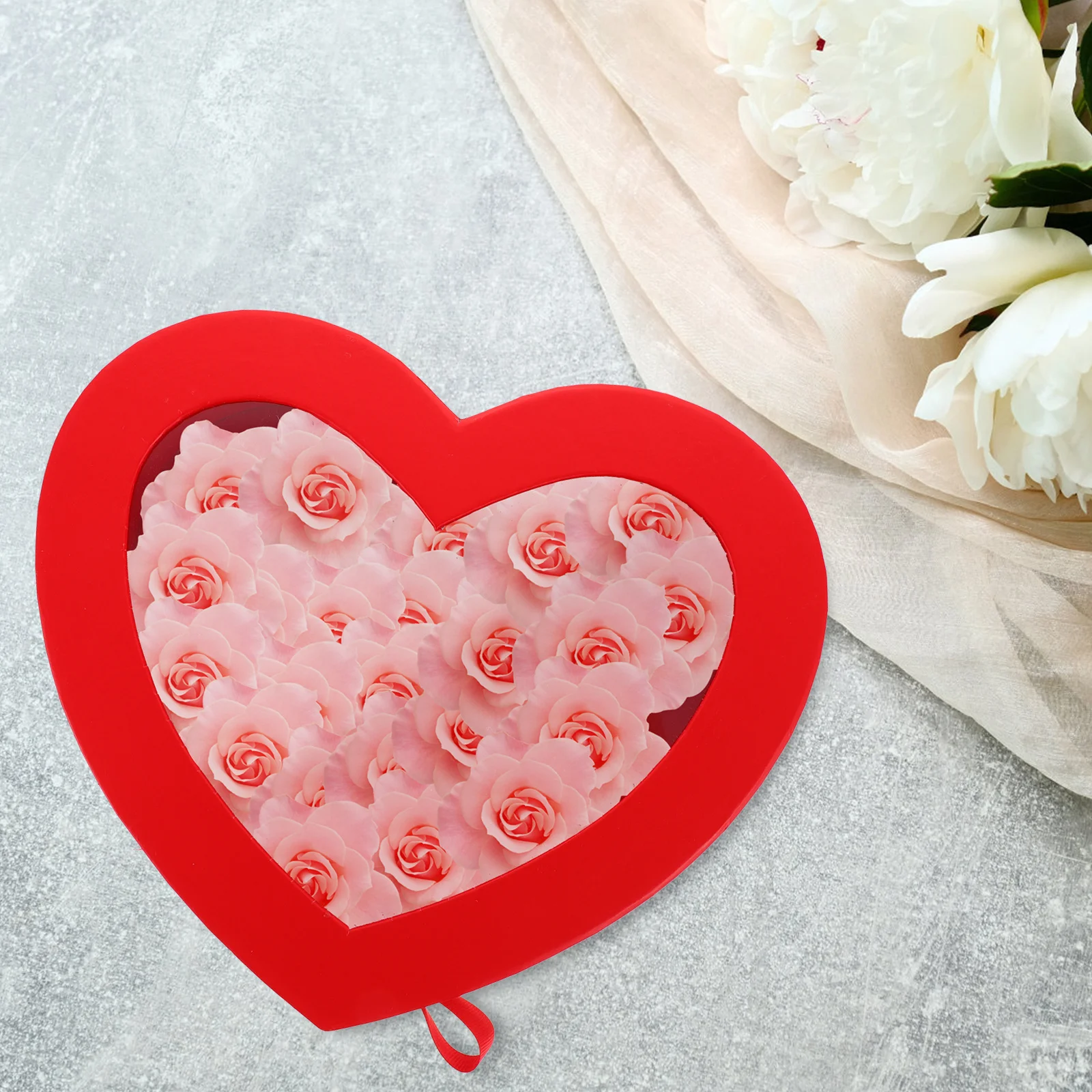 

Love Gift Box Valentine's Day Heart Boxes Flower Arrangement Holder Valentines Bouquet Bulk