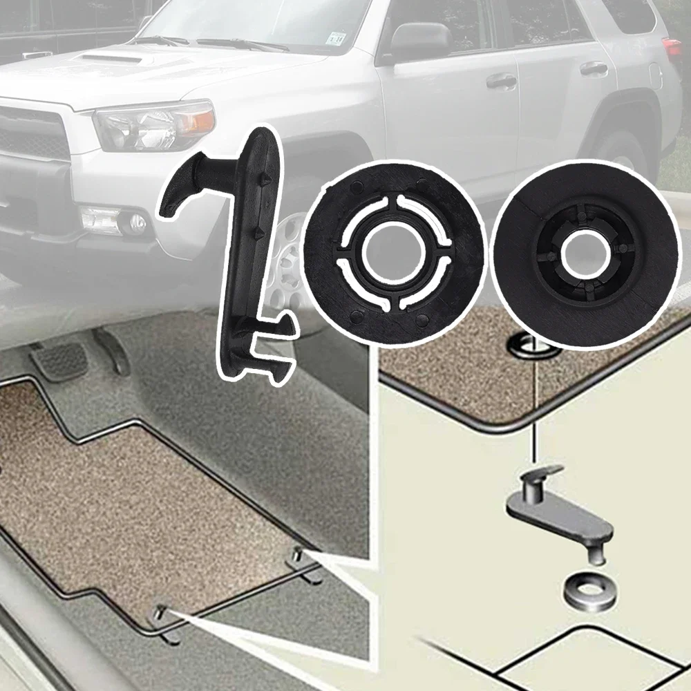 

Floor Mat Clips Carpet Retainer Holder Fixing Hook Clamp Fastener For Toyota 4Runner 2003 2004 2005 2006 2007 2008 2009 - 2015