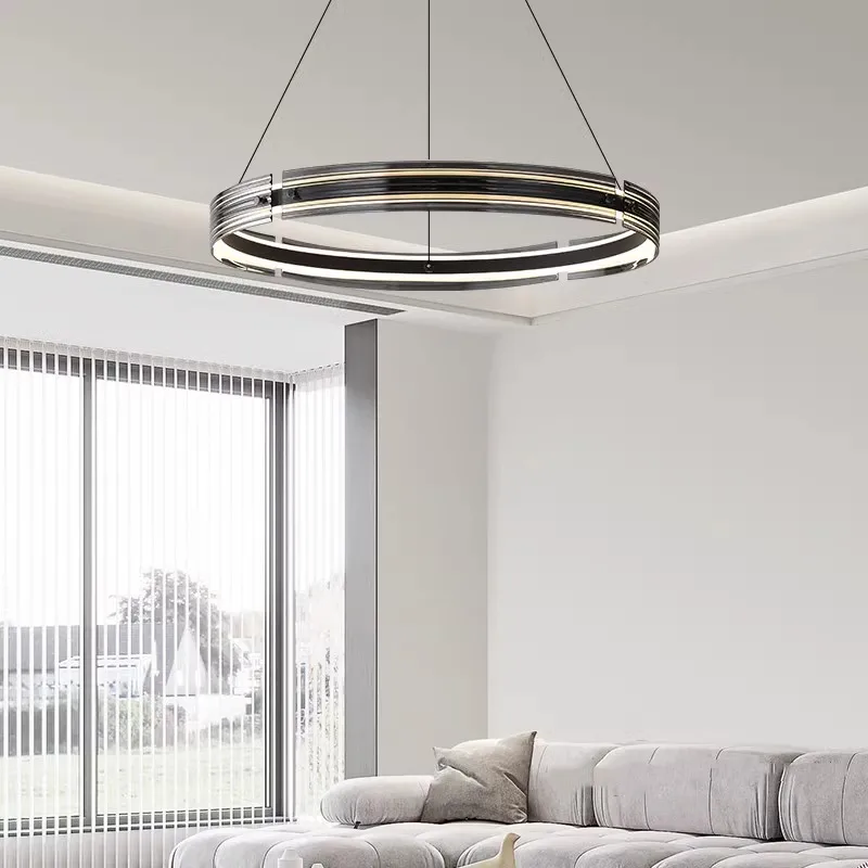 

Italian minimalist living room pendant light aluminum glass modern minimalist creative master bedroom dining room pendant light