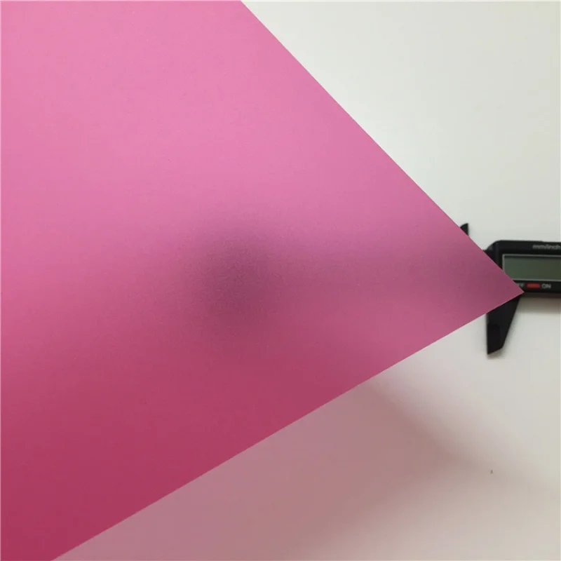 Lastra colorata in Plexiglass acrilico smerigliato su un lato da 3MM/lastra in Plexiglass/piastra acrilica nero/bianco/rosso/verde/arancione