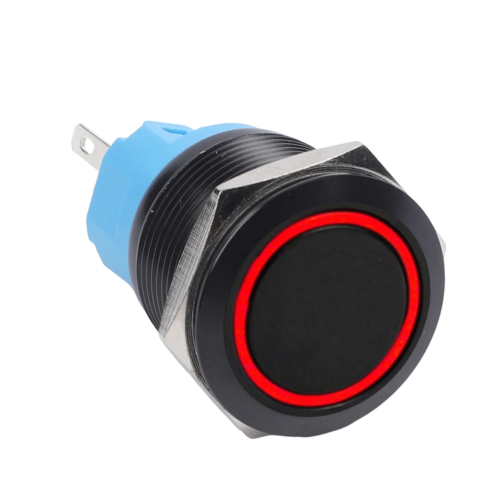 35mm Length Metal Push Button Switch Metal Switch 12-24V Operating Voltage IP66 Waterproof Rating For Machinery