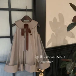 Girls' Summer Dress2024New Western Style Children's Princess Dress Skirt Children Gauze SkirtChangx