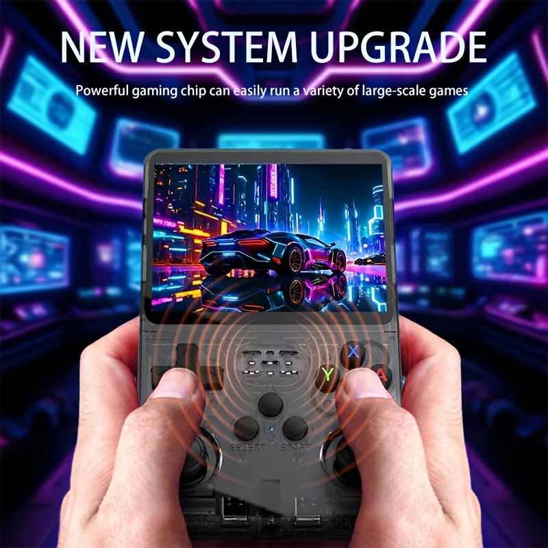 Konsola do gier przenośna R36S, ekran IPS 3,5 cala, 64 GB, klasyczne gry retro, przenośny odtwarzacz gier kieszonkowy, prezenty dla dzieci