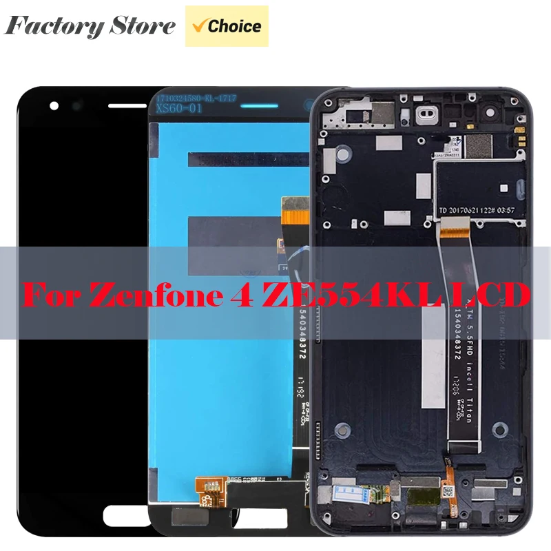 Replacement LCD Screen Compatible For Asus ZenFone 4 ZE554KL Z01KD Z01KDA Z01KS LCD Touch Screen Display Assembly with Tools