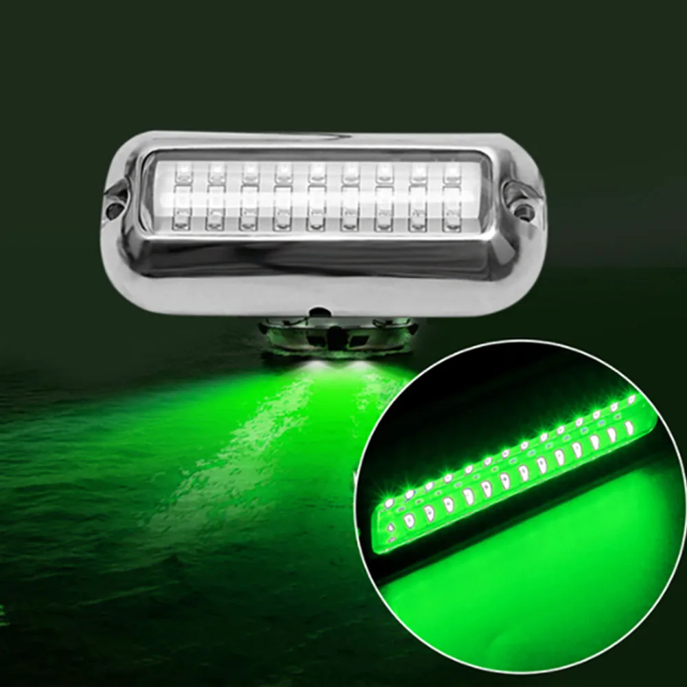 27LED luce subacquea lampada di poppa marina in acciaio inossidabile 10-30V luce di navigazione marina IP68 accessori per barche Yacht impermeabili
