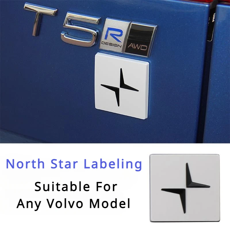 Volvo North Star Car Logo Elk Emblem Shield Tail Badgeor For Volvo XC90 XC70 XC60 V40 V50 V60 S50 S60 S70 S90