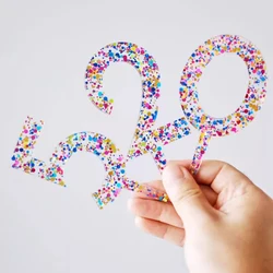 Large Number Cake Topper Colorful Acrylic Digital 0-9 Kids 1st Womens Mens Years Old Birthday Party Anniversary Cake Decorations