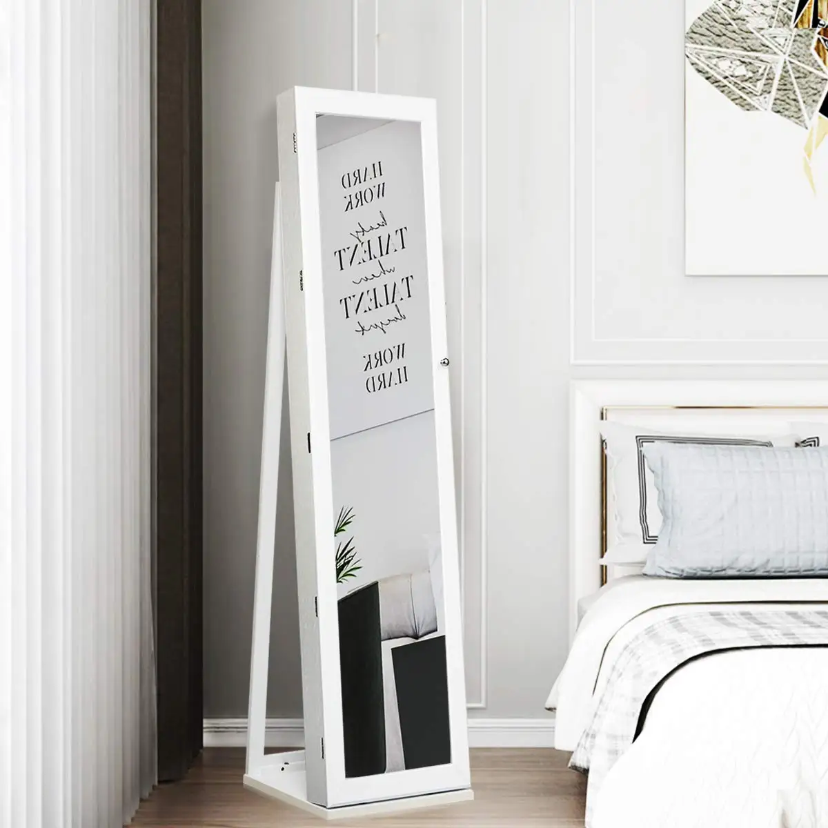 Stehender Schmuckschrank mit G – Full Length Mirror Jewelry Armoire Bewertung und Preis