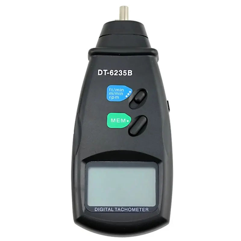 

Цифровой линейный тахометр A02M-DT6235B / Контактный тахометр DT-6235 для измерения оборотов шестерен, портативное устройство