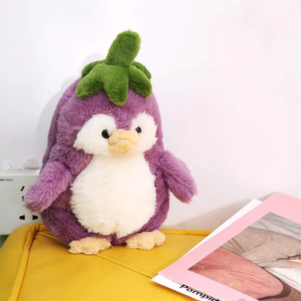 

PP Cotton Penguin Doll Plush Toy Soft Fluffy Eggplant Penguin Stuffed Toy Ins Collection Stuffed Soft Penguin Doll Kids Gifts