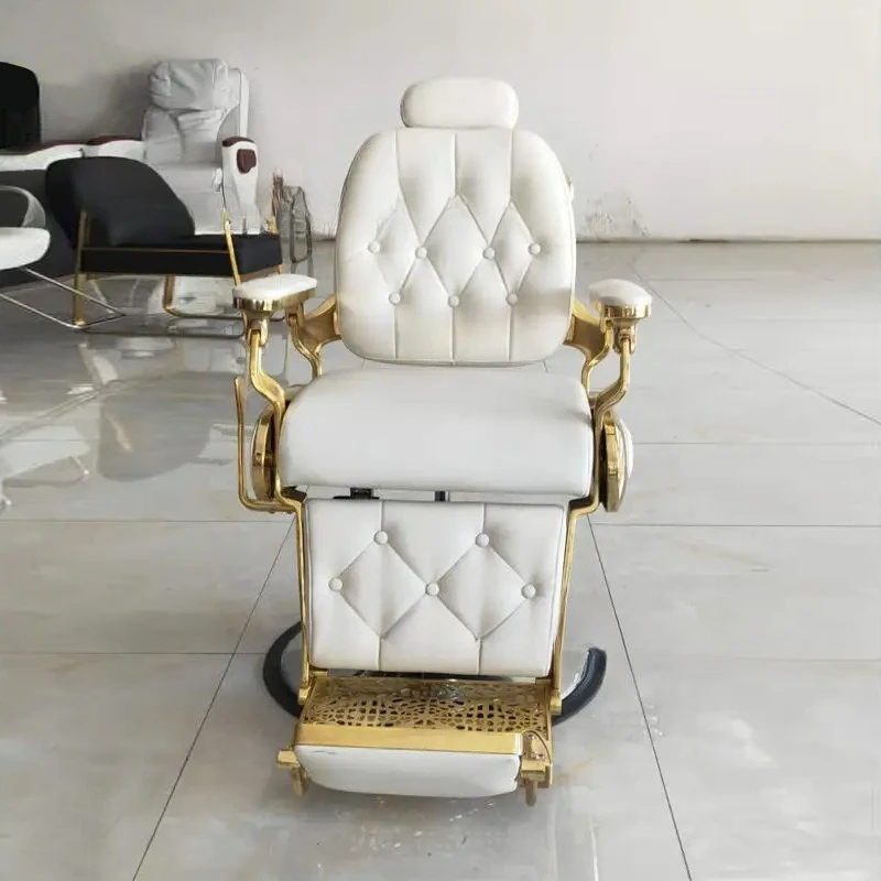 Retro oily hair hairdressing chair, barbershop special hair salon hair cutting lift, lifting and down, shaving and shaving