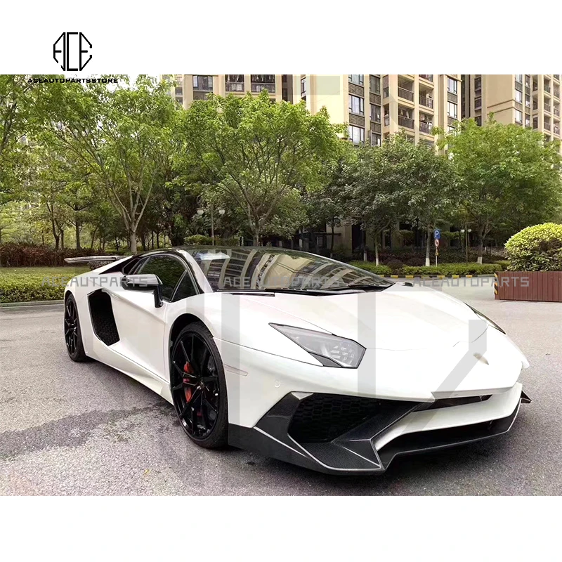 For Lamborghini lp700 720 Aventador upgrade 750 semi carbon fiber body kit front bumper