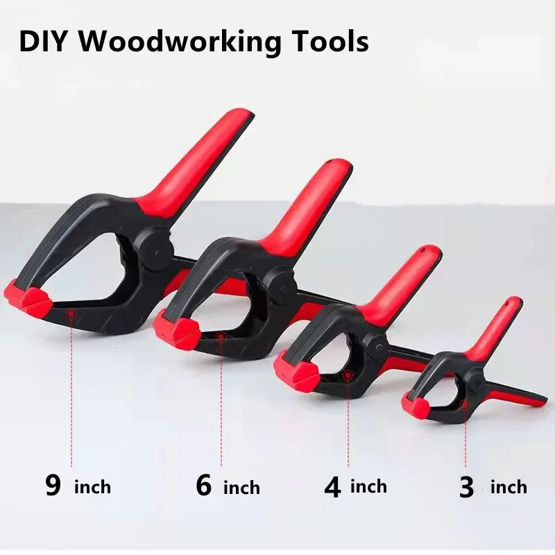 

1-10Pcs Woodworking Spring Clamps 3/4/6/9 Inch DIY Tools Plastic Nylon Clip A Type Clamp Woodworking Holding Spring Clip