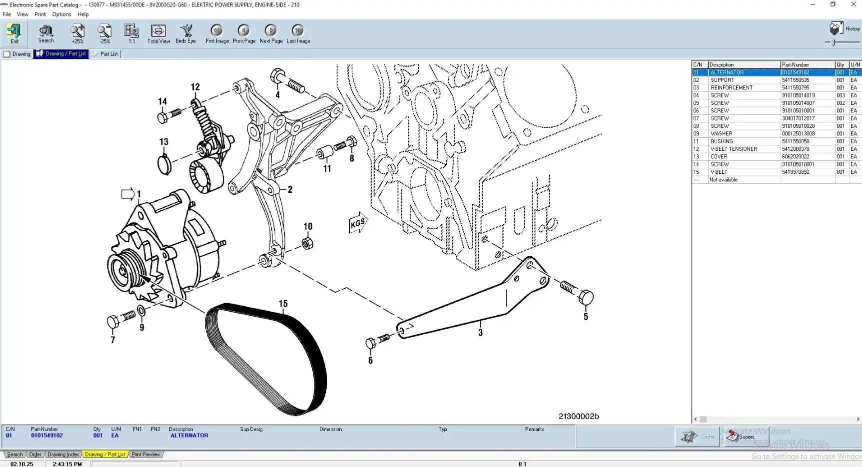 SpecDiag MTU EPC ETK 2.0 Electronic Parts Catalog