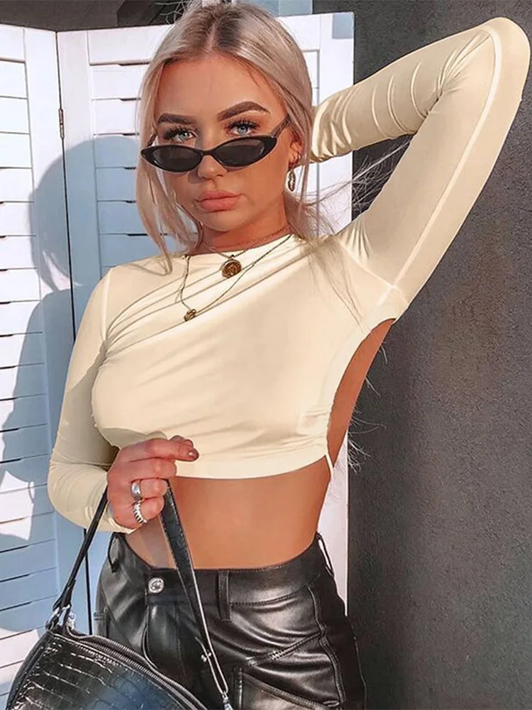 Harajuku Style Open Back T-Shirt