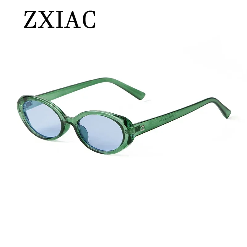 Oval Sunglasses Small Frame 90s Retro Women\'s UV400 Amazon.com: Teumire Retro Oval Sunglasses for Women Men 90s  main image 4