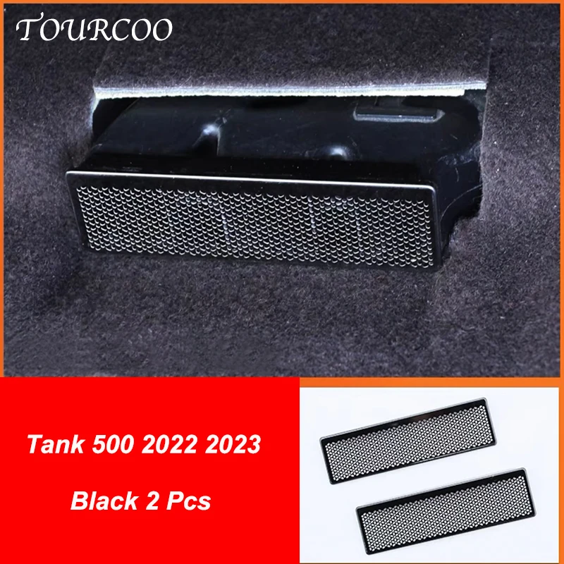 

For Great Wall GWM WEY Tank 500 2022 2023 Under Seat Rear Air Vent Protect Cover Anti-blocking Backseat Outlet Grille Protector