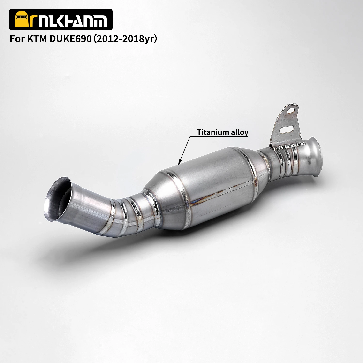 ماسورة عادم الدراجة النارية لـ KTM DUKE 690 Mid Decat Pipe 690duke 2012-2017 أنبوب الوصلة الوسطى أنبوب محفز