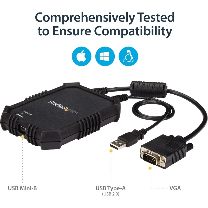 USB-Sturzbwagen-Adapter mit Dateiübertragung und Videoaufnahme – Laptop auf Server-KVM-Konsole