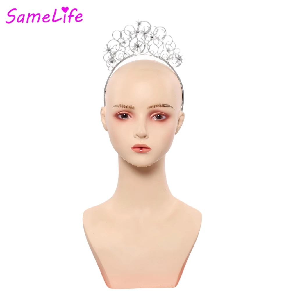 الشريرة 2 غليندا عقال للرأس على شكل تاج تأثيري الخيال الأميرة هيرباند 2025 الفيلم زي تمويه إكسسوارات الشعر هالوين النساء #2