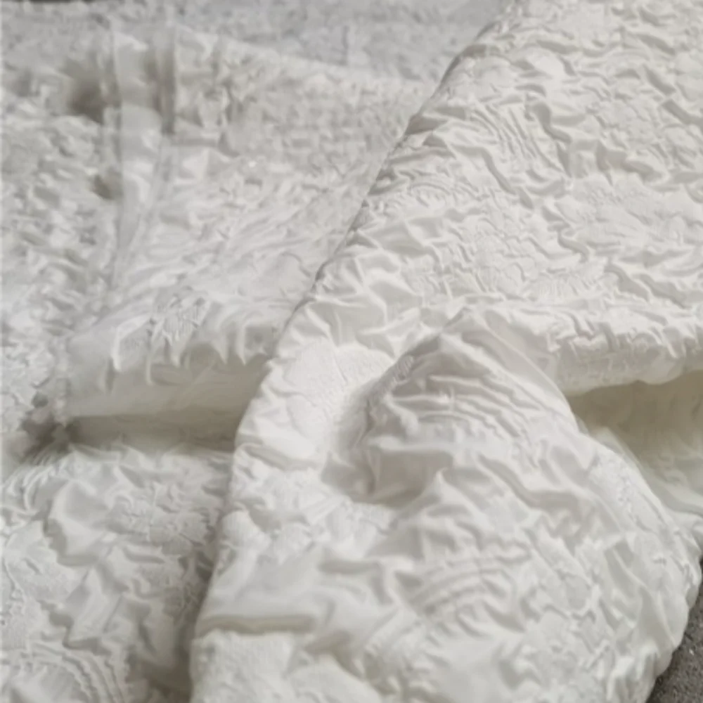 

Bubble Relief Jacquard Fabric Bag Jacket Dress Clothing Designer Fabrics Cloth for Diy Sewing Material By The Meter