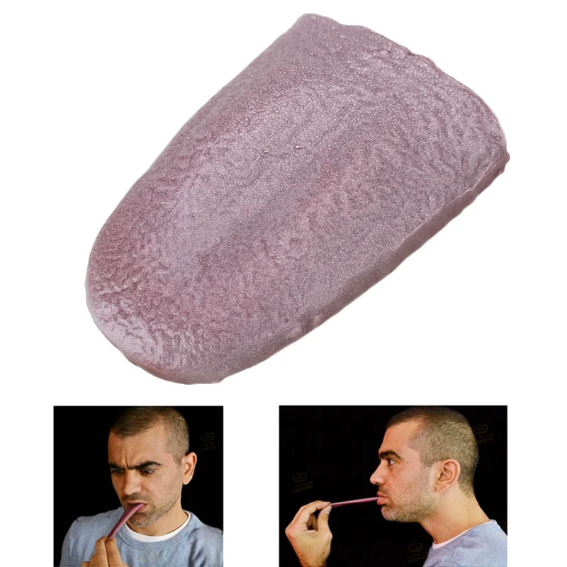 

3 Pcs Horrible Stretchable Tongue Realistic Magic Tongue Fake Tongue Specially Function for Halloween Decompression Toy