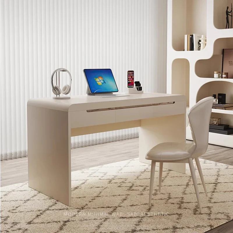 

Designer Storage Modern Office Desks White Drawers Asthetic Writing Standing Computer Desks Laptop Home Escritorio Furniture