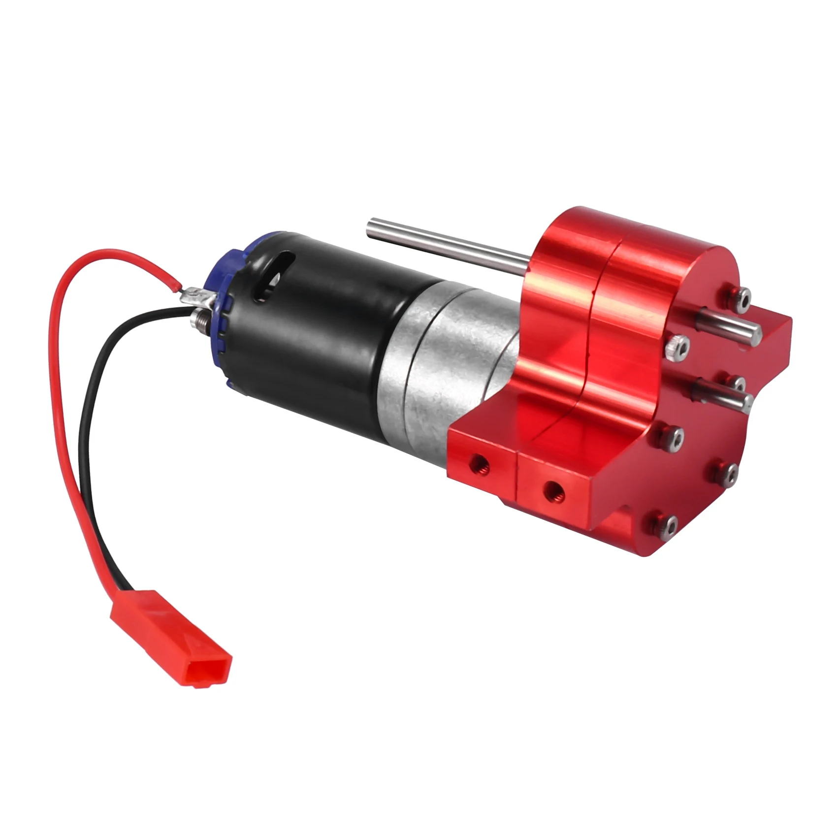 

Metal 370 Motor Gearbox Gear Box for WPL C14 C24 B24 B36 MN D90 D99 MN99S RC Car Upgrade Parts,Red