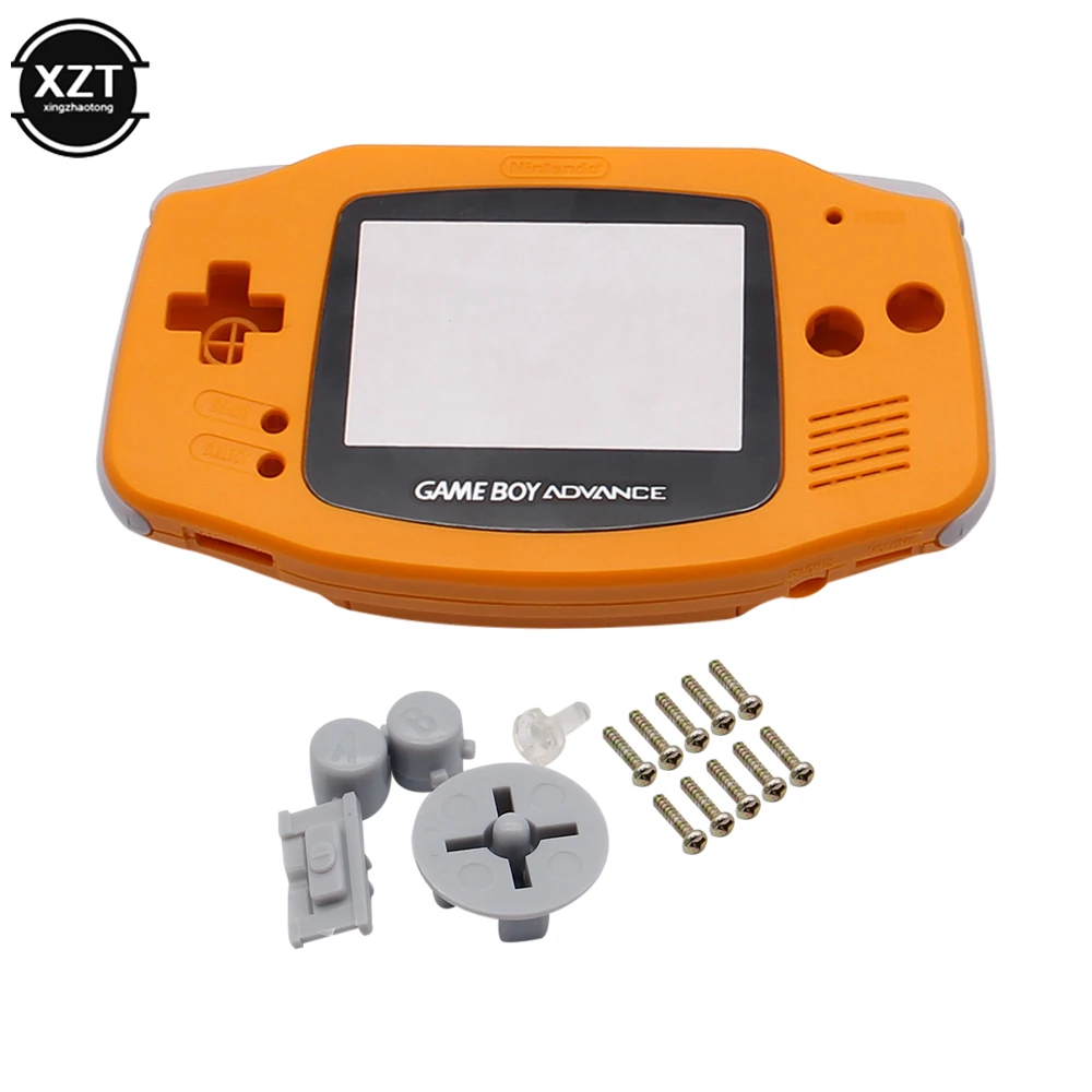 Carcasa colorida para Nintendo Gameboy GBA, carcasa dura con reemplazo de lente de pantalla, kit de carcasa para Gameboy Advance, nueva