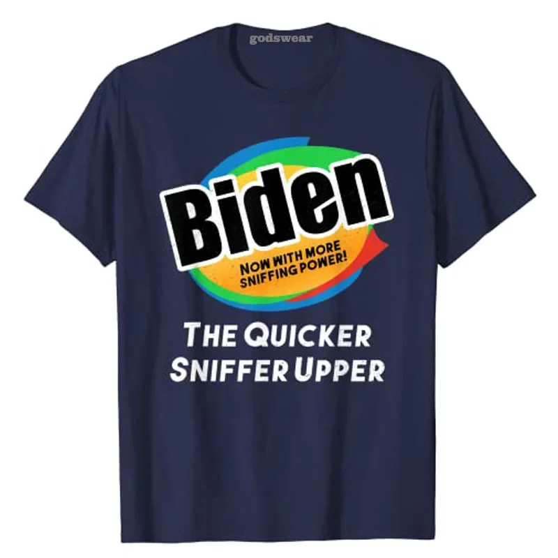 Funny Anti Joe Biden Sniffing Vintage T-Shirt Political Jokes Tee Tops Women Men Clothing Pro Trump Clothes Gifts