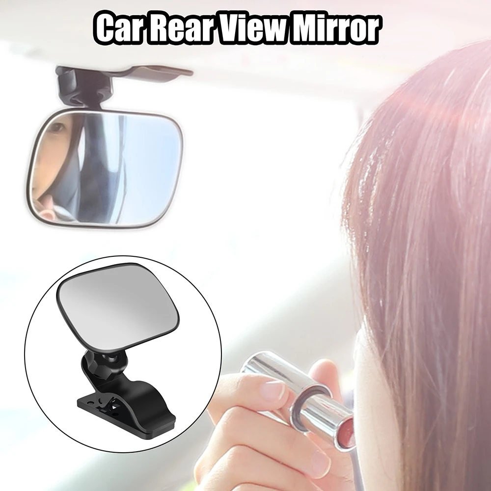 Car Back Seat Baby Kids View Mirror Adjustable 2 in 1 Auto Ornament Universal Mini Safety Monitor 360 Rotation