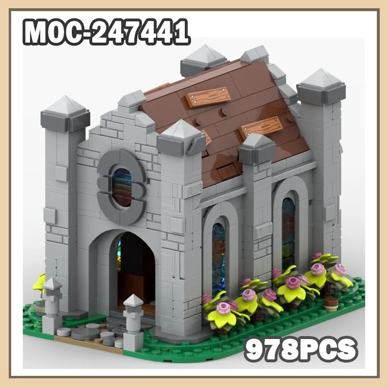 

MOC-247441 Modern Street Scene building particles Streetscape Series City Architecture Building Blocks 978PCS Creative Toys Gift